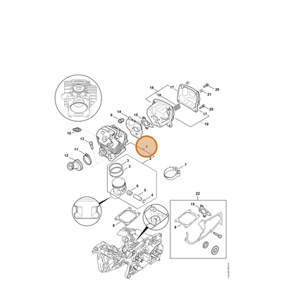 STIHL part 1142-020-1202 — IPL diagram snippet (6x zoom, amber highlight)