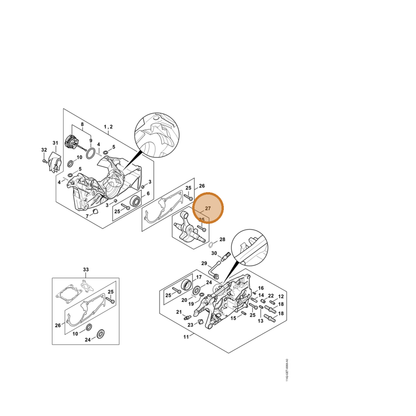 STIHL part 1142-030-0402 — IPL diagram snippet (6x zoom, amber highlight)