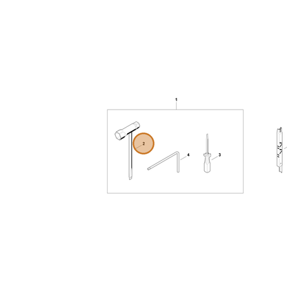 STIHL part 1142-890-3401 — IPL diagram snippet (6x zoom, amber highlight)