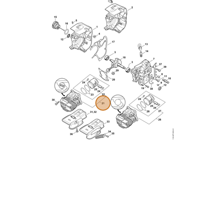 STIHL part 1145-020-1202 — IPL diagram snippet (6x zoom, amber highlight)