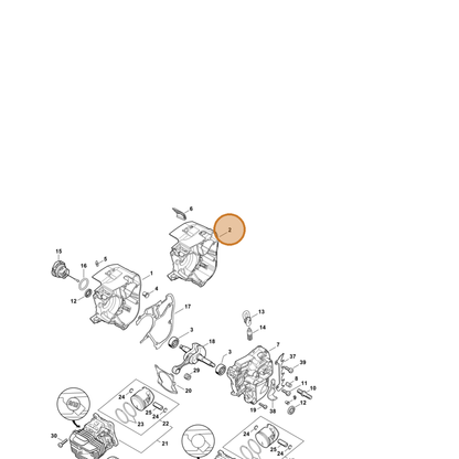 STIHL part 1145-020-2603 — IPL diagram snippet (6x zoom, amber highlight)