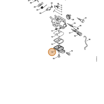 STIHL part 1145-120-2600 — IPL diagram snippet (6x zoom, amber highlight)