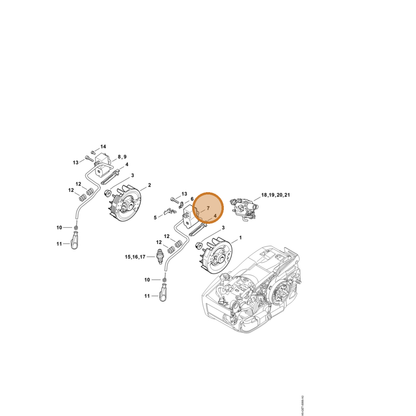 STIHL part 1145-400-1303 — IPL diagram snippet (6x zoom, amber highlight)