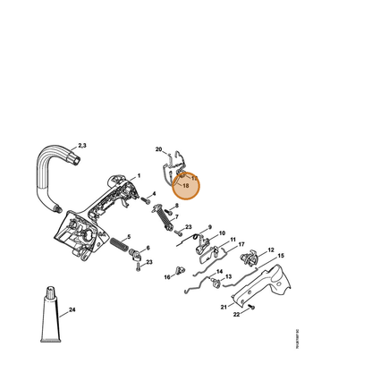 STIHL part 1145-440-3000 — IPL diagram snippet (6x zoom, amber highlight)