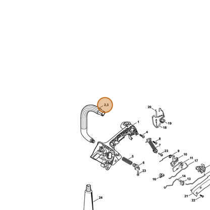 STIHL part 1145-791-1700 — IPL diagram snippet (6x zoom, amber highlight)
