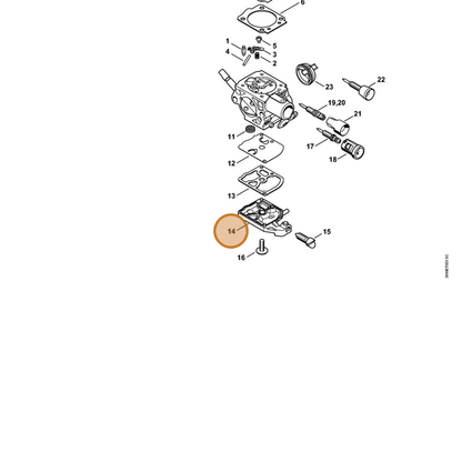 STIHL part 1146-120-2600 — IPL diagram snippet (6x zoom, amber highlight)