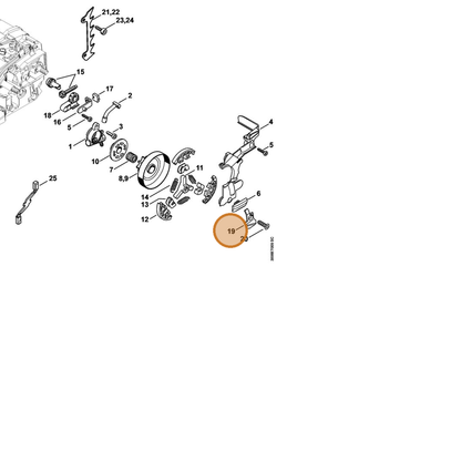STIHL part 1146-650-7700 — IPL diagram snippet (6x zoom, amber highlight)