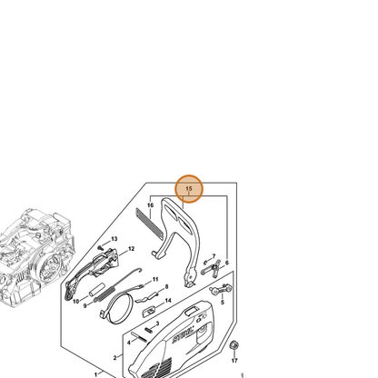 STIHL part 1146-790-9103 — IPL diagram snippet (6x zoom, amber highlight)