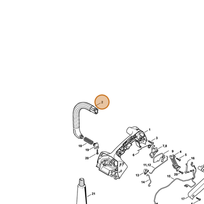 STIHL part 1146-791-1700 — IPL diagram snippet (6x zoom, amber highlight)