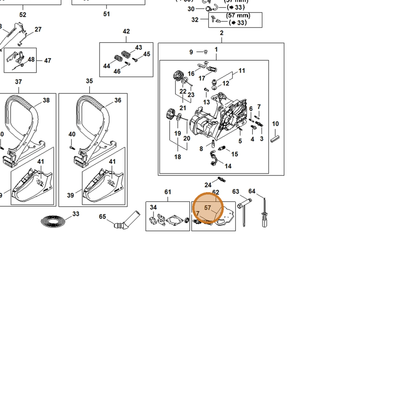 STIHL part 1148-141-1700 — IPL diagram snippet (6x zoom, amber highlight)