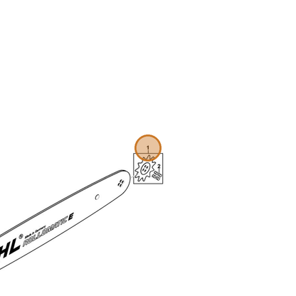STIHL part 3003-650-9926 — IPL diagram snippet (6x zoom, amber highlight)