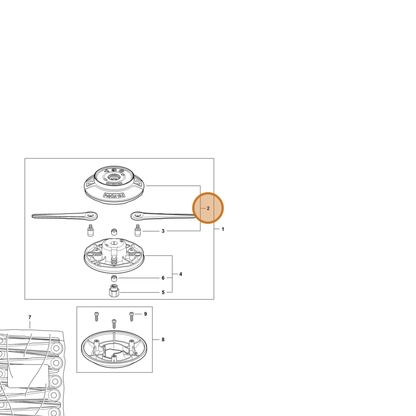 STIHL part 4002-710-9612 — IPL diagram snippet (6x zoom, amber highlight)