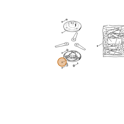 STIHL part 4002-713-9700 — IPL diagram snippet (6x zoom, amber highlight)