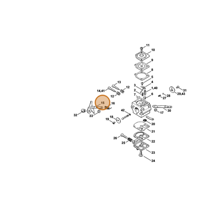 STIHL part 4119-120-7101 — IPL diagram snippet (6x zoom, amber highlight)