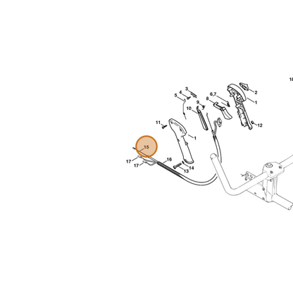 STIHL part 4119-180-1103 — IPL diagram snippet (6x zoom, amber highlight)