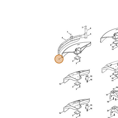 STIHL part 4119-710-8103 — IPL diagram snippet (6x zoom, amber highlight)