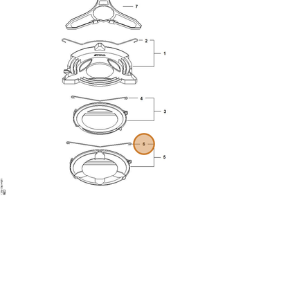 STIHL part 4119-792-4305 — IPL diagram snippet (6x zoom, amber highlight)
