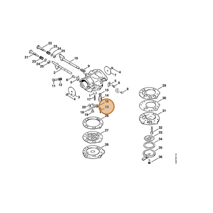 STIHL part 4126-121-5170 — IPL diagram snippet (6x zoom, amber highlight)