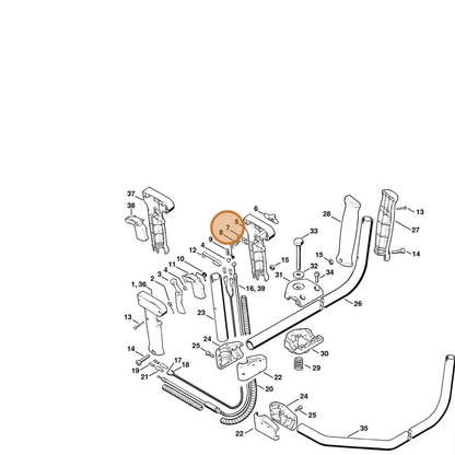 STIHL part 4126-182-4700 — IPL diagram snippet (6x zoom, amber highlight)