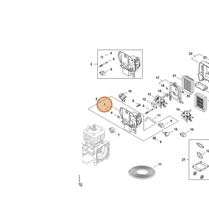 STIHL part 4128-120-0103 — IPL diagram snippet (6x zoom, amber highlight)
