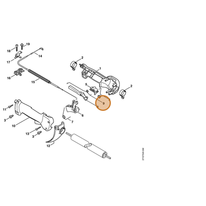 STIHL part 4137-182-4502 — IPL diagram snippet (6x zoom, amber highlight)