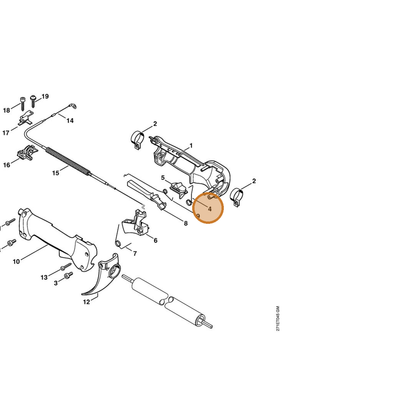 STIHL part 4137-442-1600 — IPL diagram snippet (6x zoom, amber highlight)