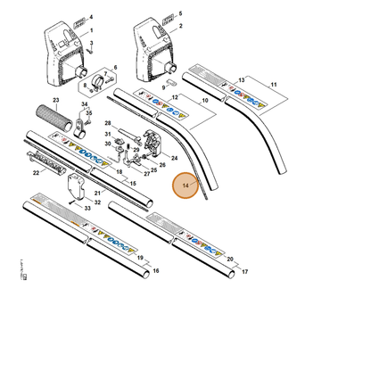 STIHL part 4137-711-3202 — IPL diagram snippet (6x zoom, amber highlight)