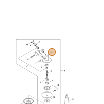 STIHL part 4140-641-0300 — IPL diagram snippet (6x zoom, amber highlight)