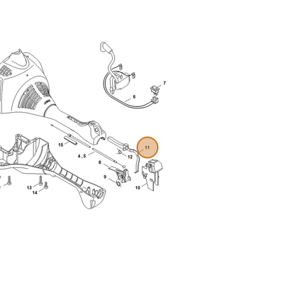 STIHL part 4140-791-5400 — IPL diagram snippet (6x zoom, amber highlight)