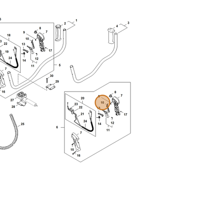 STIHL part 4144-182-0800 — IPL diagram snippet (6x zoom, amber highlight)