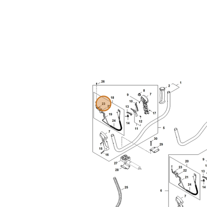 STIHL part 4144-440-1910 — IPL diagram snippet (6x zoom, amber highlight)
