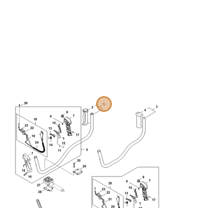 STIHL part 4144-790-1700 — IPL diagram snippet (6x zoom, amber highlight)