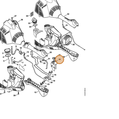 STIHL part 4144-791-5400 — IPL diagram snippet (6x zoom, amber highlight)