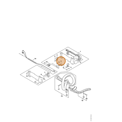 STIHL part 4147-182-1700 — IPL diagram snippet (6x zoom, amber highlight)