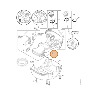 STIHL part 4147-350-0404 — IPL diagram snippet (6x zoom, amber highlight)