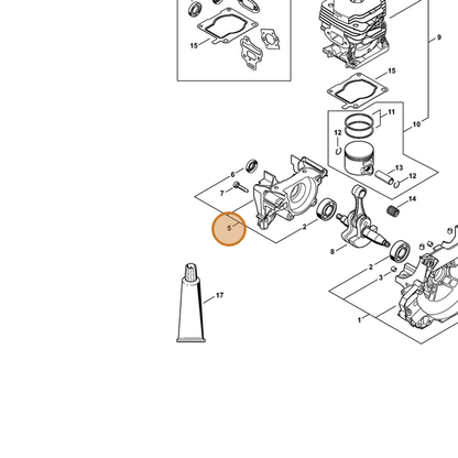 STIHL part 4148-020-2902 — IPL diagram snippet (6x zoom, amber highlight)