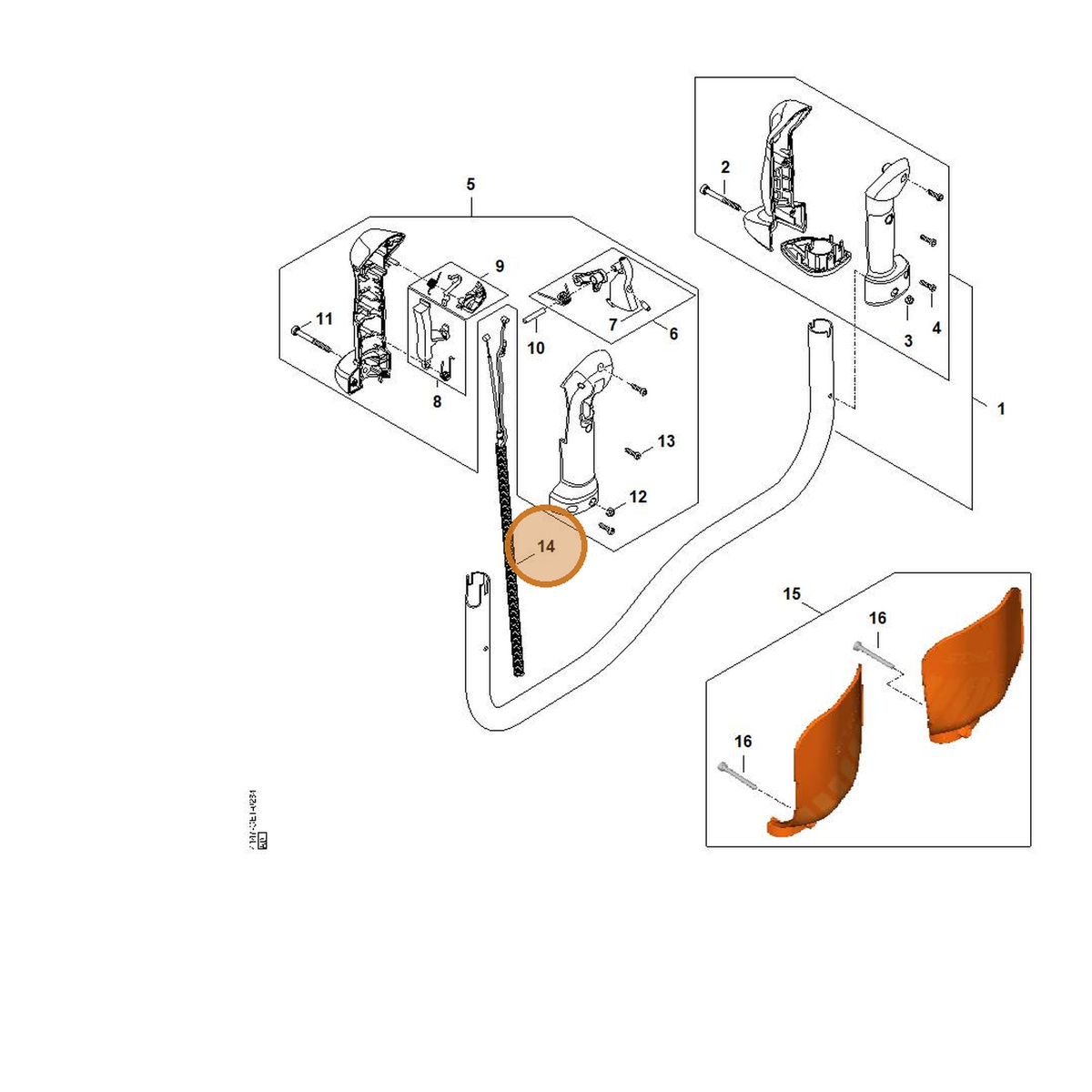 STIHL part 4148-180-1109 — IPL diagram snippet (6x zoom, amber highlight)