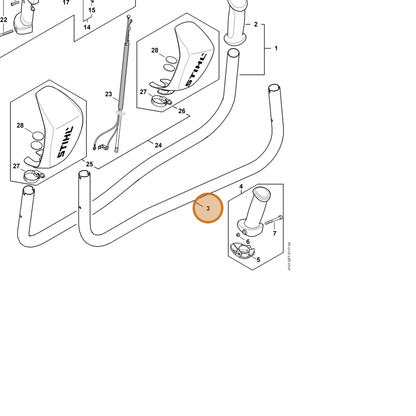STIHL part 4148-791-1703 — IPL diagram snippet (6x zoom, amber highlight)