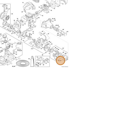 STIHL part 4149-160-2902 — IPL diagram snippet (6x zoom, amber highlight)