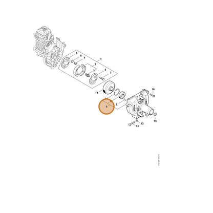STIHL part 4180-080-1812 — IPL diagram snippet (6x zoom, amber highlight)