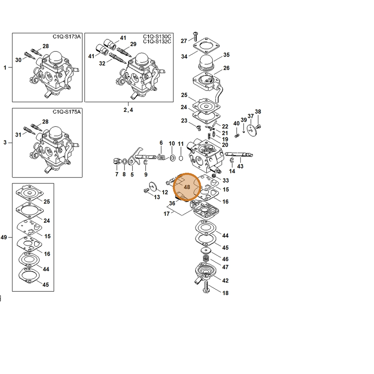 STIHL part 4180-120-9703 — IPL diagram snippet (6x zoom, amber highlight)