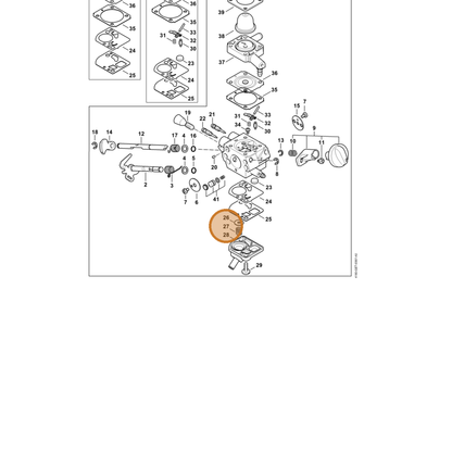 STIHL part 4180-122-3006 — IPL diagram snippet (6x zoom, amber highlight)