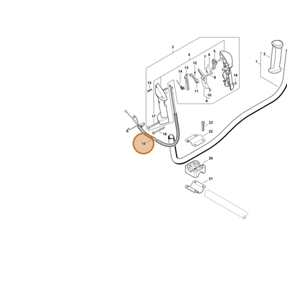 STIHL part 4180-180-1113 — IPL diagram snippet (6x zoom, amber highlight)