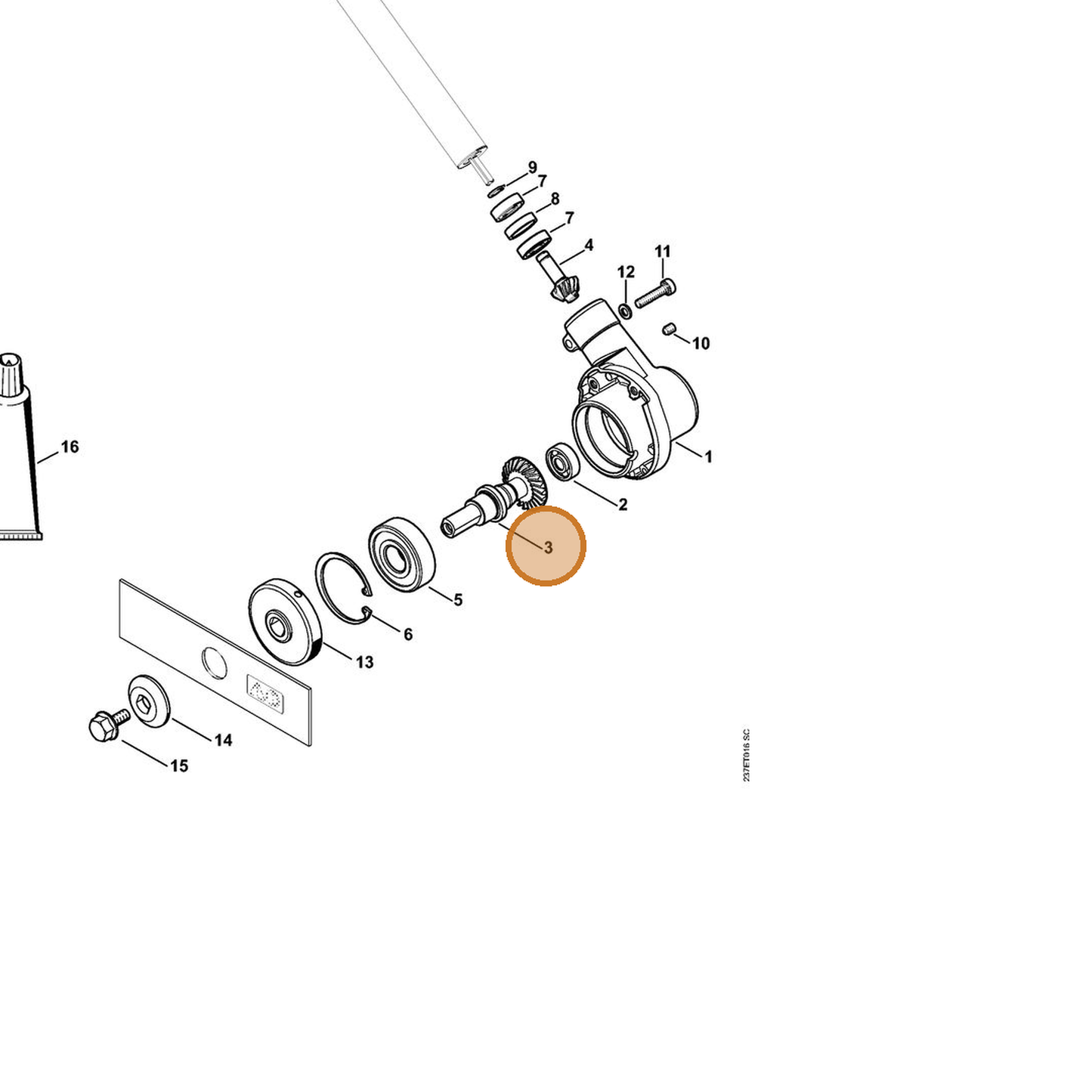 STIHL part 4180-640-2400 — IPL diagram snippet (6x zoom, amber highlight)