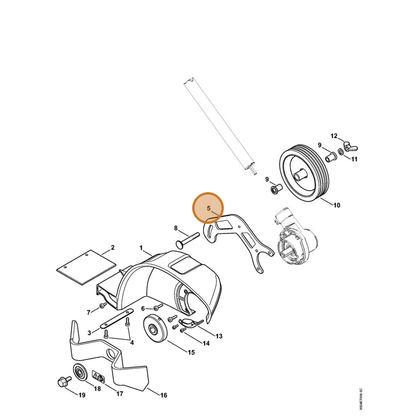 STIHL part 4180-708-3200 — IPL diagram snippet (6x zoom, amber highlight)