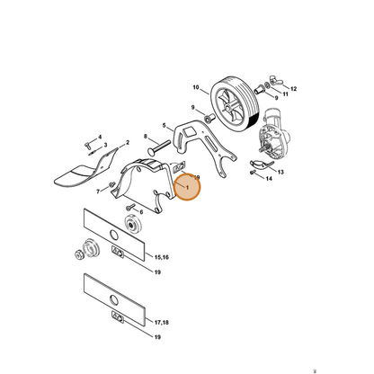 STIHL part 4180-710-8112 — IPL diagram snippet (6x zoom, amber highlight)