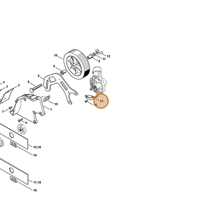 STIHL part 4180-713-4502 — IPL diagram snippet (6x zoom, amber highlight)