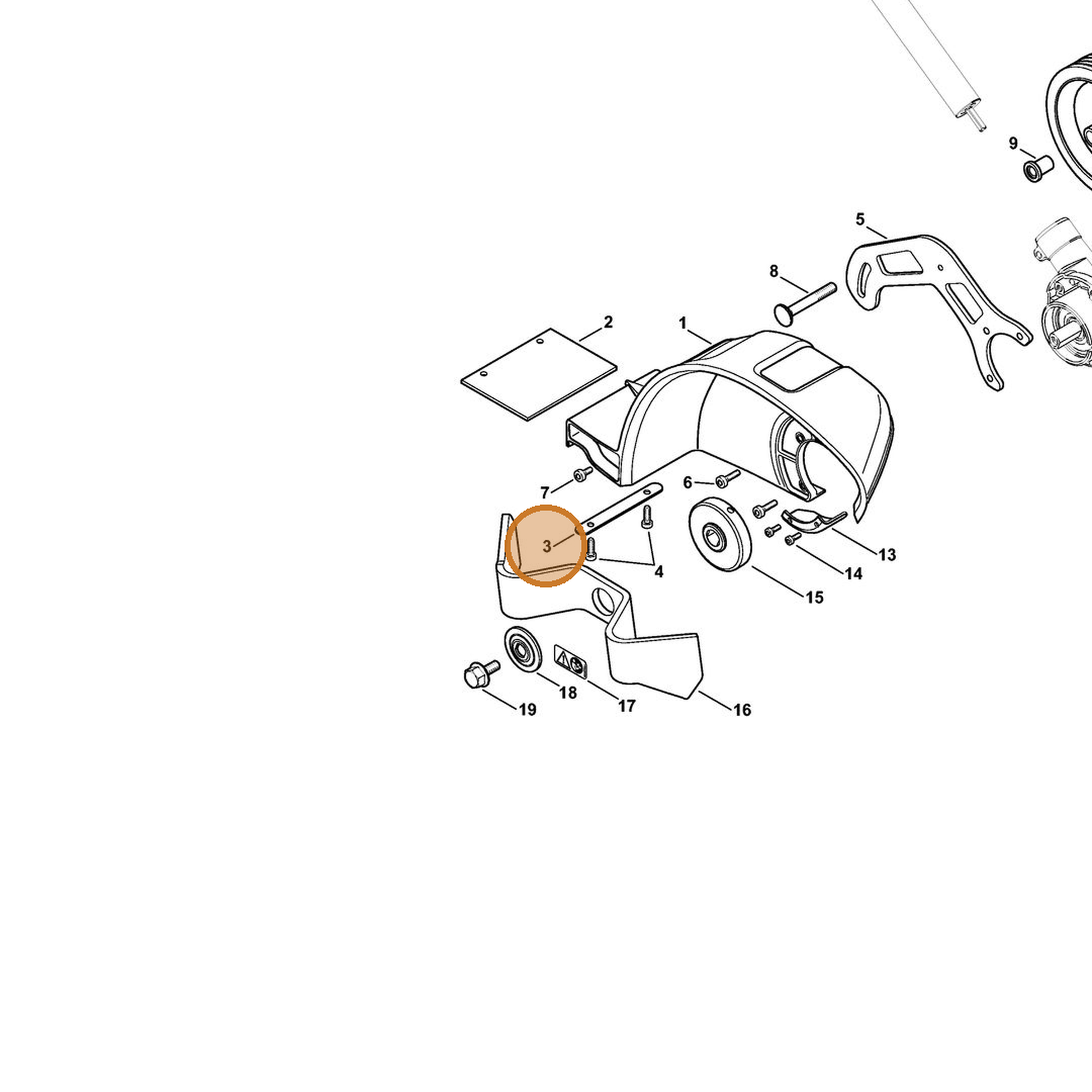 STIHL part 4180-716-4700 — IPL diagram snippet (6x zoom, amber highlight)