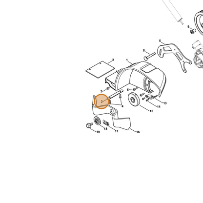 STIHL part 4180-716-4700 — IPL diagram snippet (6x zoom, amber highlight)