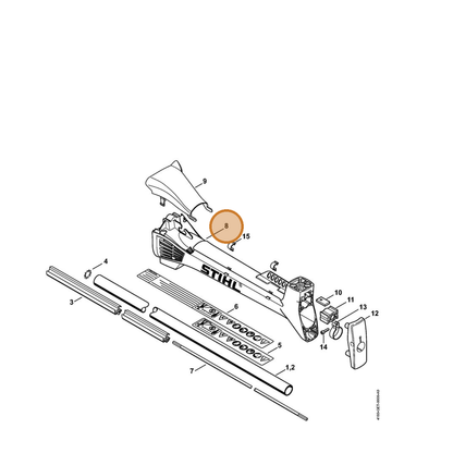 STIHL part 4180-790-0901 — IPL diagram snippet (6x zoom, amber highlight)
